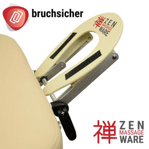 Zen Massage Ware, stabile Kopfstütze für Massageliegen, Darstellung Stabilität