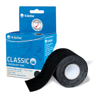 K Active Physio Tape 1er Box, 5 m, schwarz