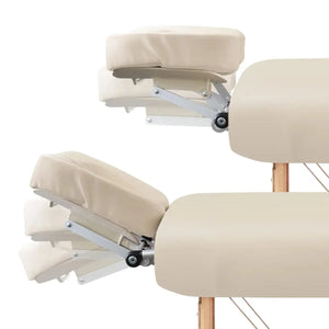 Mobile Massageliege Massunda Comfort deluxe, Kopfstütze, Farbe: Creme
