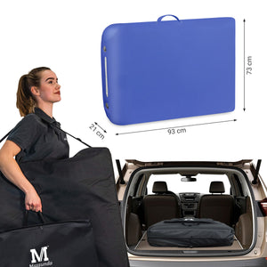 Massageliege Massunda Montana, Koffermaß, königsblau