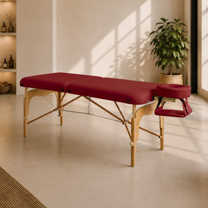 Massageliege Zen Relax, Ambiente, burgund