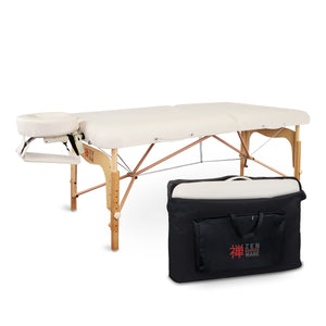 Massageliege Zen Relax, Tragetasche, creme
