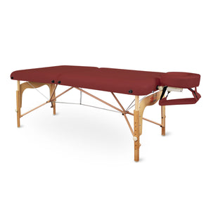 Massageliege Zen Relax, Vollansicht, burgund