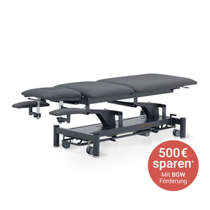 Therapieliege elektrisch, Coinfycare Split, BGW Förderung, Farbe: Schwarz