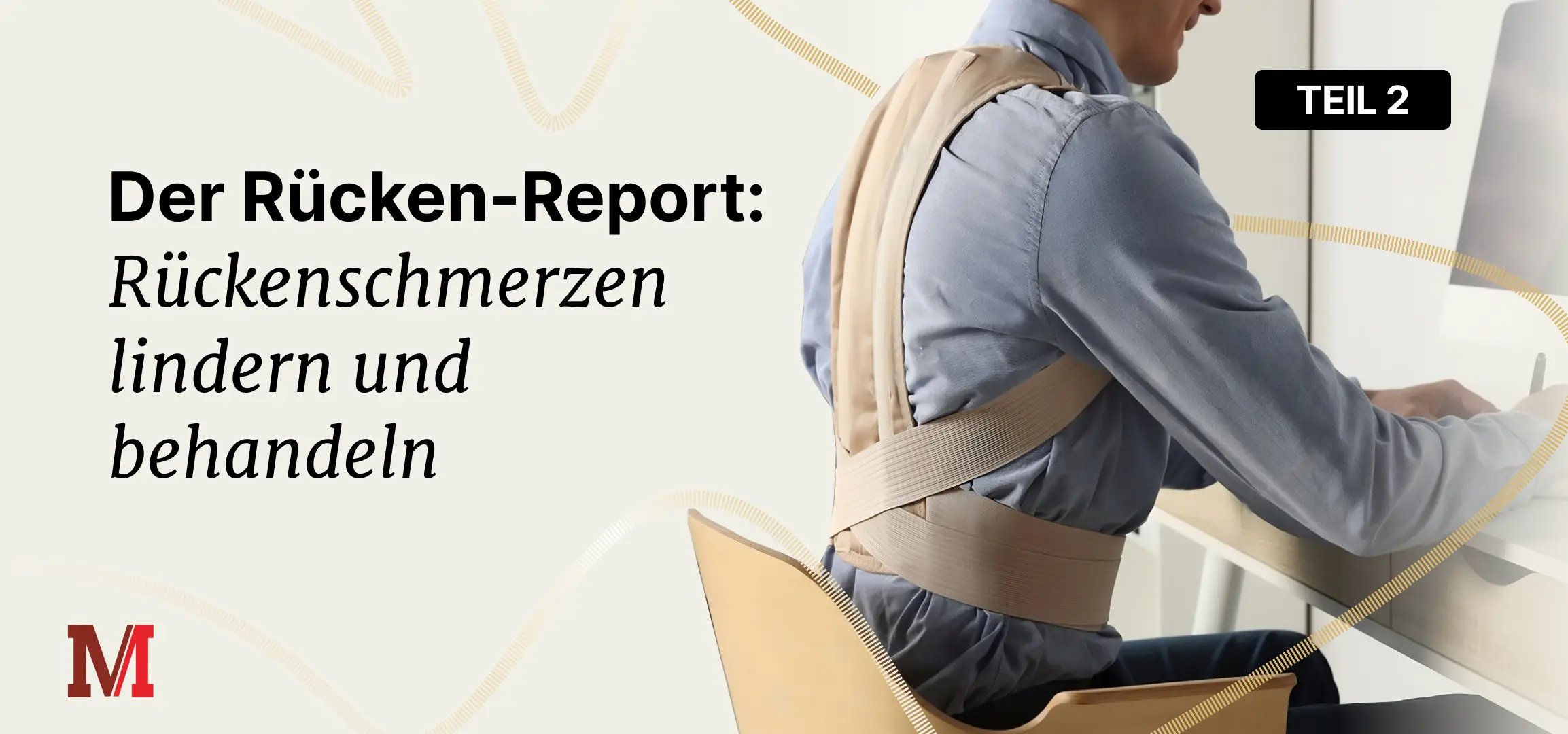 Rückenschmerzen lindern und behandeln. Headerbild