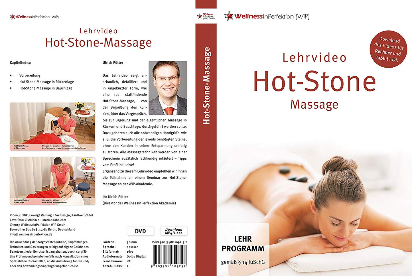 DVD Hot Stone Massage (instructional video) | For beginners and professionals