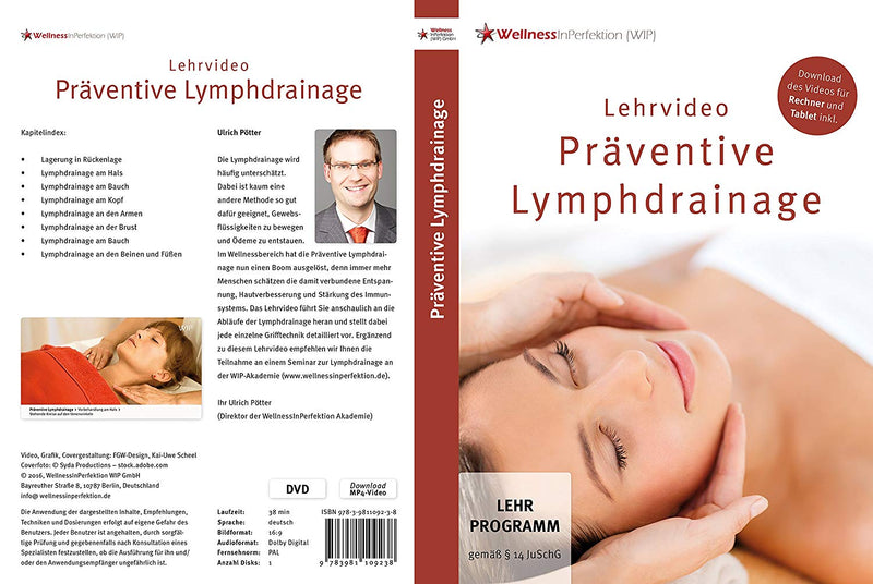 DVD Preventive Lymphatic Drainage (instructional video) | For beginners and professionals