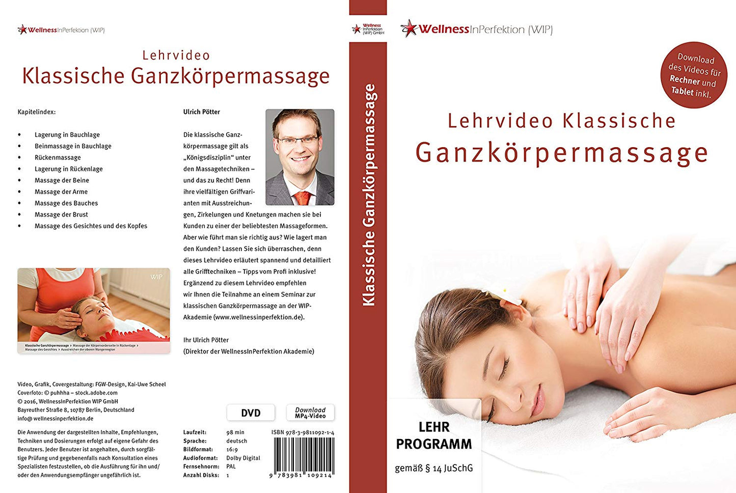 DVD Classic Full Body Massage (Instructional Video) | For Beginners and Professionals