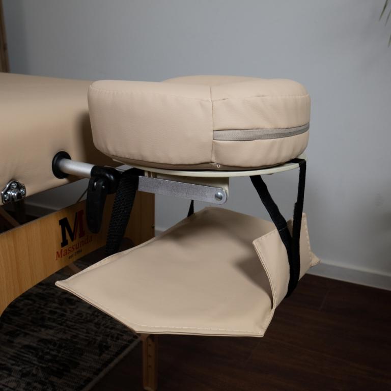 Massageliegen Armschlaufe an der Kopfstütze