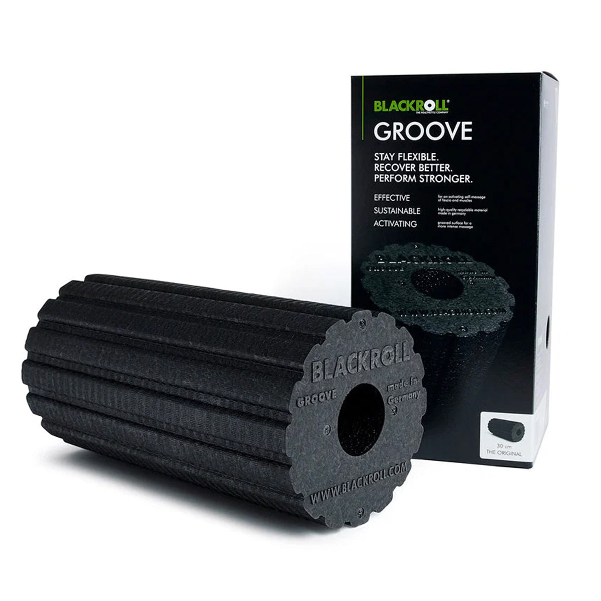 BLACKROLL_GROOVE Rolle und Verpackung