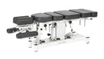 Coinfycare Lissabon, elektrische Chiropraktikerliege, 7-Segmente, grau, Vollansicht