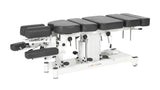 Coinfycare Lissabon, elektrische Chiropraktikerliege, 7-Segmente, grau, Vollansicht
