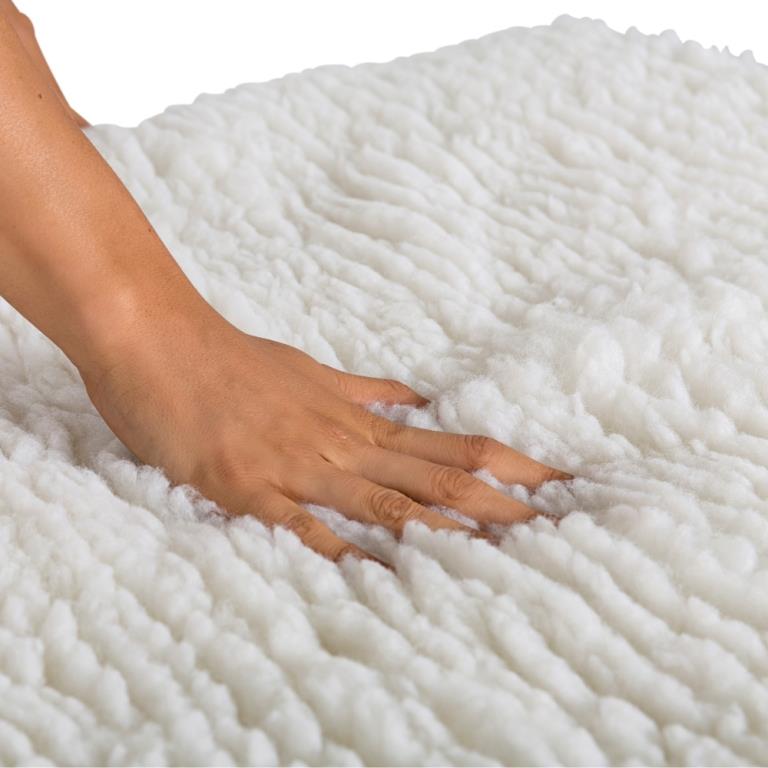 Earthlite Deluxe Fleece Pad, Material Detailansicht