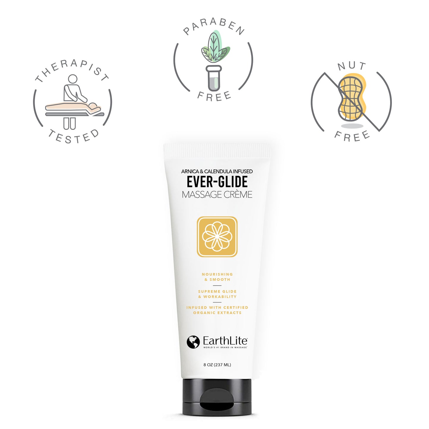 Earthlite Ever-Glide Massage Cream | 237ml