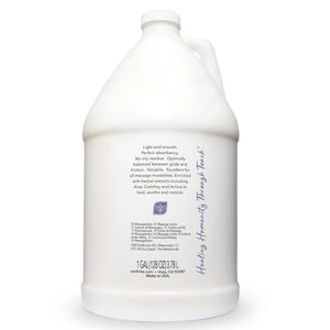 Earthlite Versa Lite, Massagelotion, Rueckseite grosse Flasche