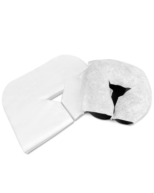 Disposable pads/nose slit cloths for the massage table