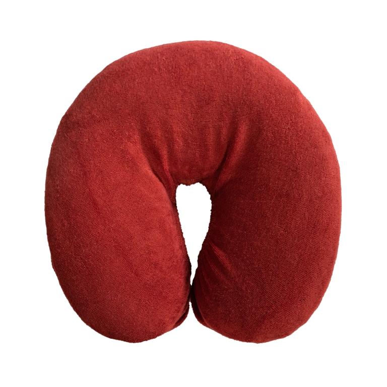 Kopfstützenbezug für Massageliege, Frottee, Farbe: Rot