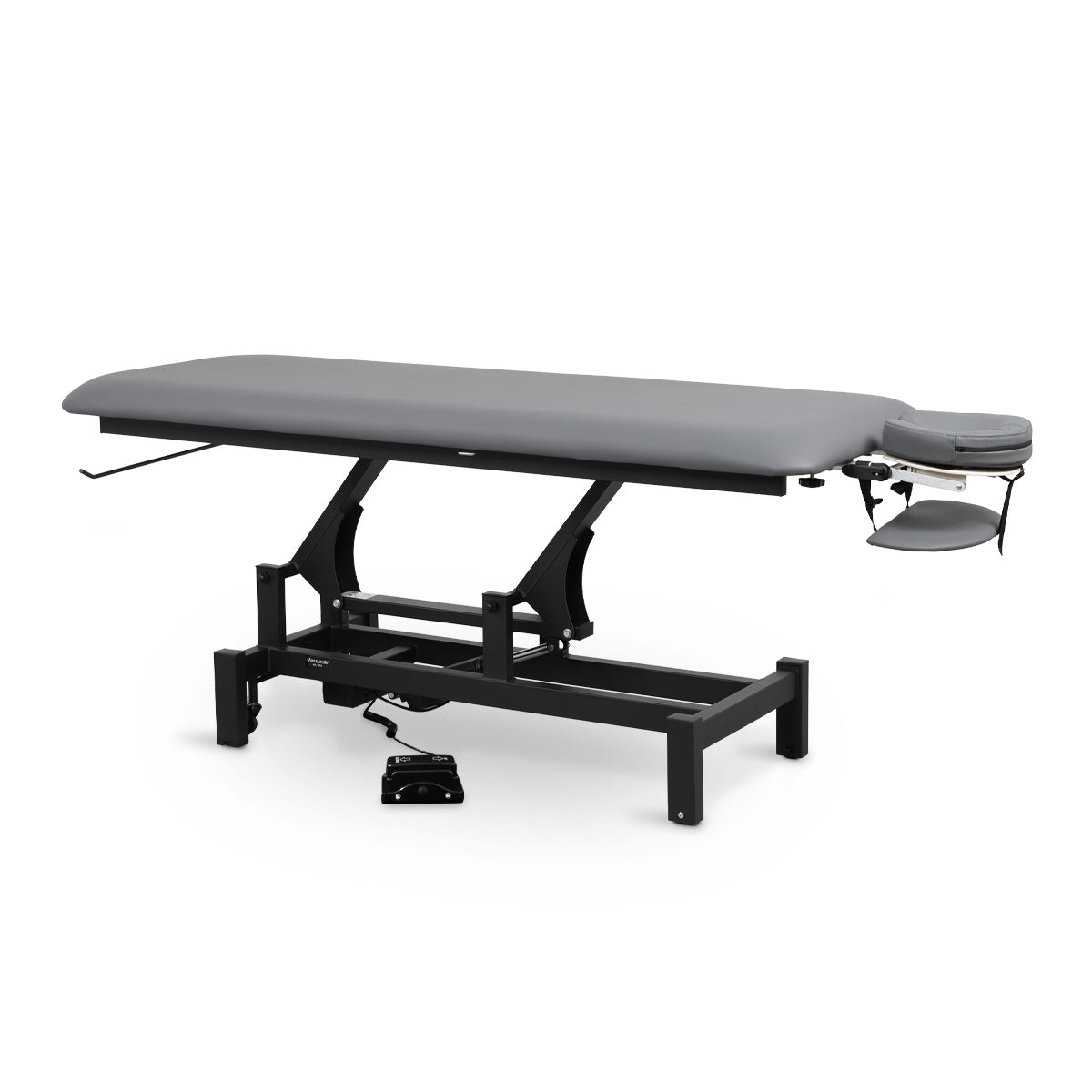 Massageliege elektrisch, Massunda Basis, Farbe dunkelgrau, Vollansicht