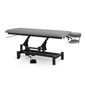 Massageliege elektrisch, Massunda Basis, Farbe dunkelgrau, Vollansicht