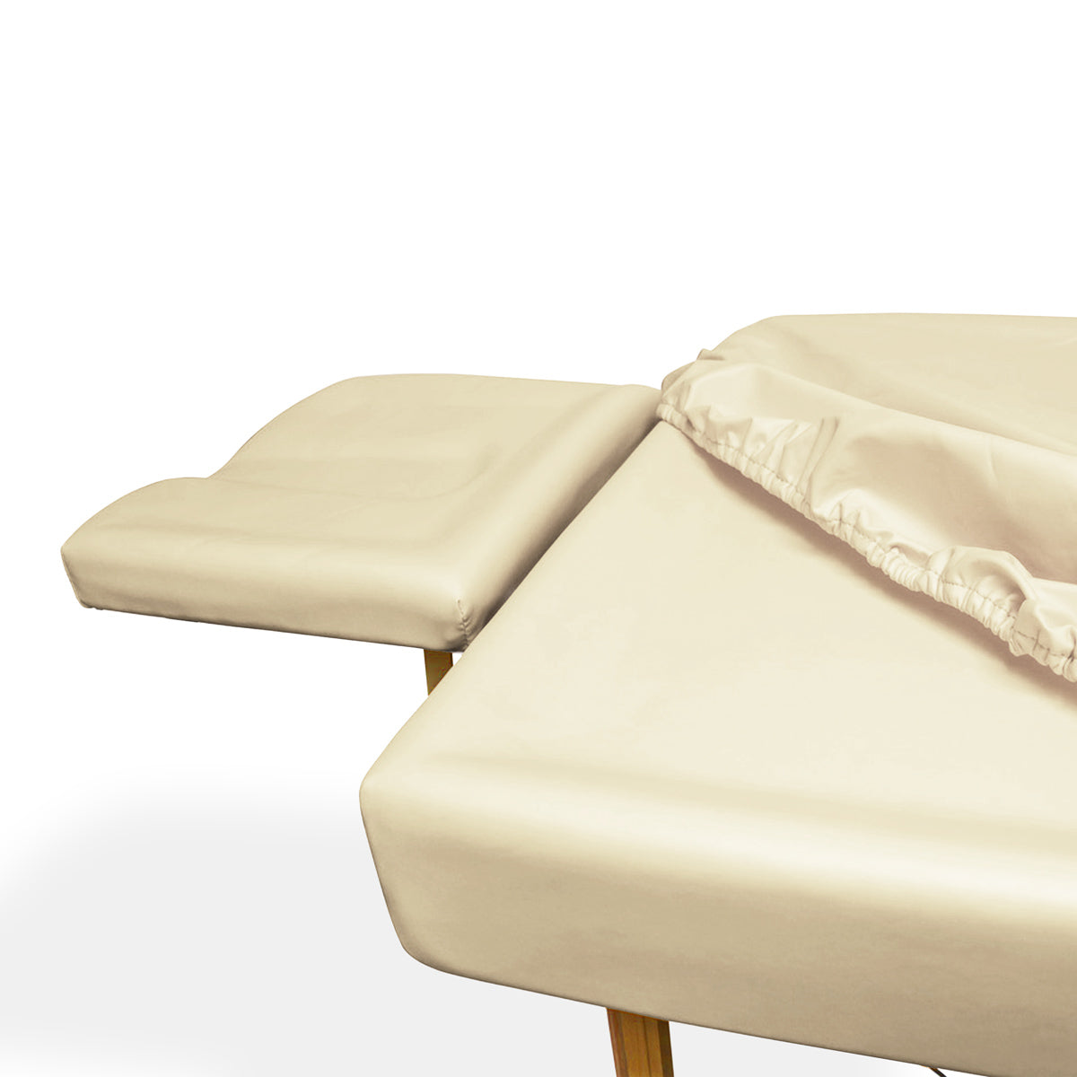 Massageliege Zen Ayurveda Pro Set, mit Laken, Farbe Creme