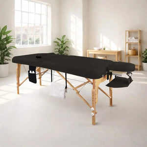 Mobile Massageliege Massunda Comfort deluxe, Ambiente, Farbe: Schwarz