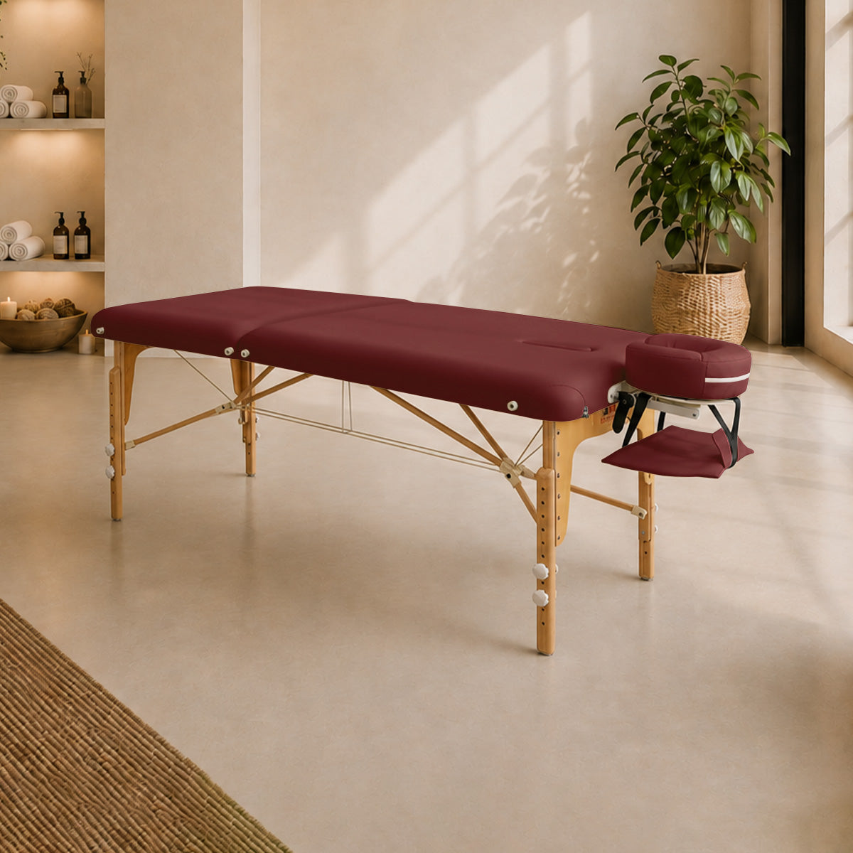 Massageliege Massunda Montana, Ambiente, burgund