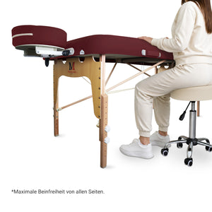 Massageliege Massunda Montana, burgund