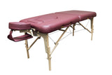 Mobile Massageliege Zen Relax für Schwangere, Vollansicht, Farbe: Burgund