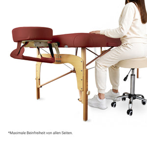 Massageliege Zen Relax, burgund