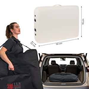 Massageliege Zen Relax, Koffermaß, creme