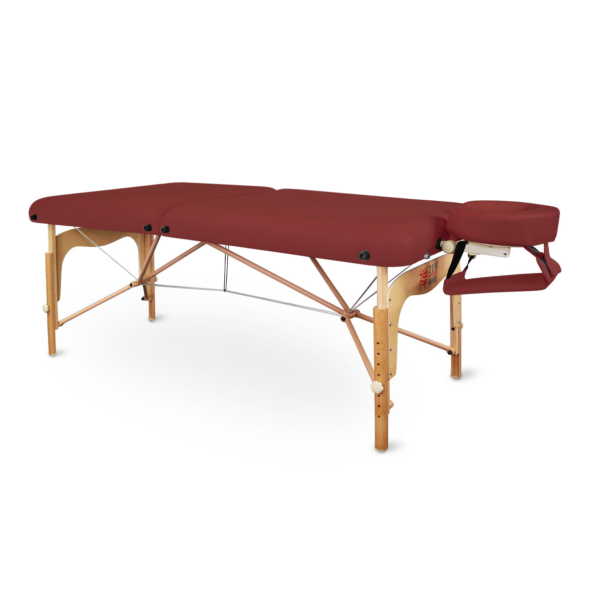 Massageliege Zen Relax, Vollansicht, burgund