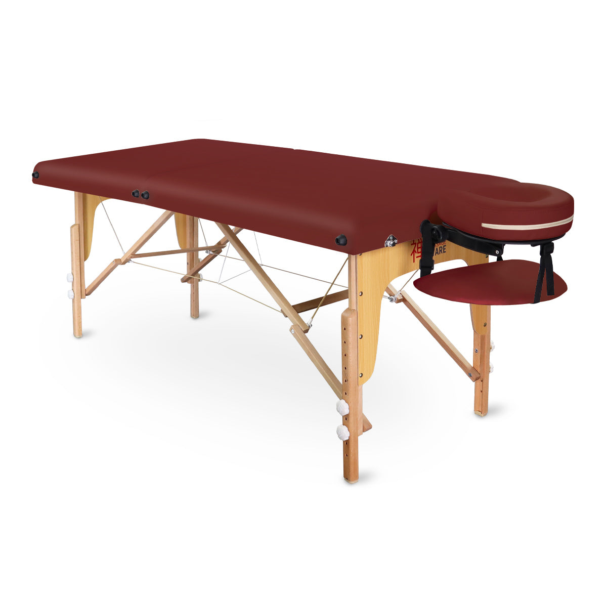 Mobile Massageliege Zen Startup, Vollansicht, Farbe: Burgund