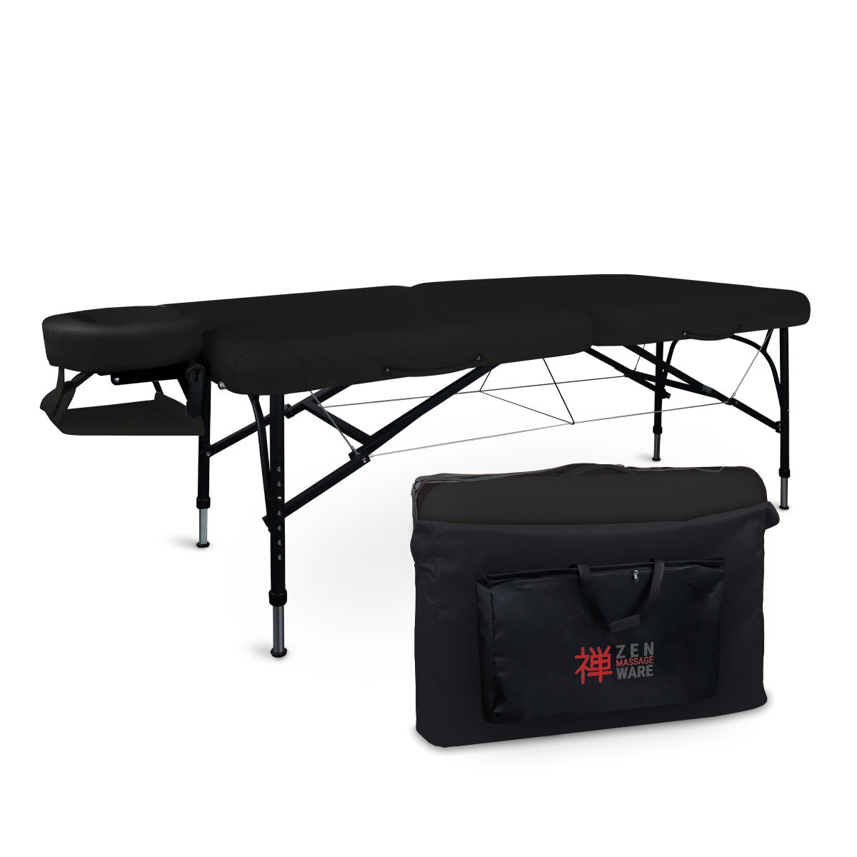 Massageliege Zen Stronglight II, Tragetasche, schwarz