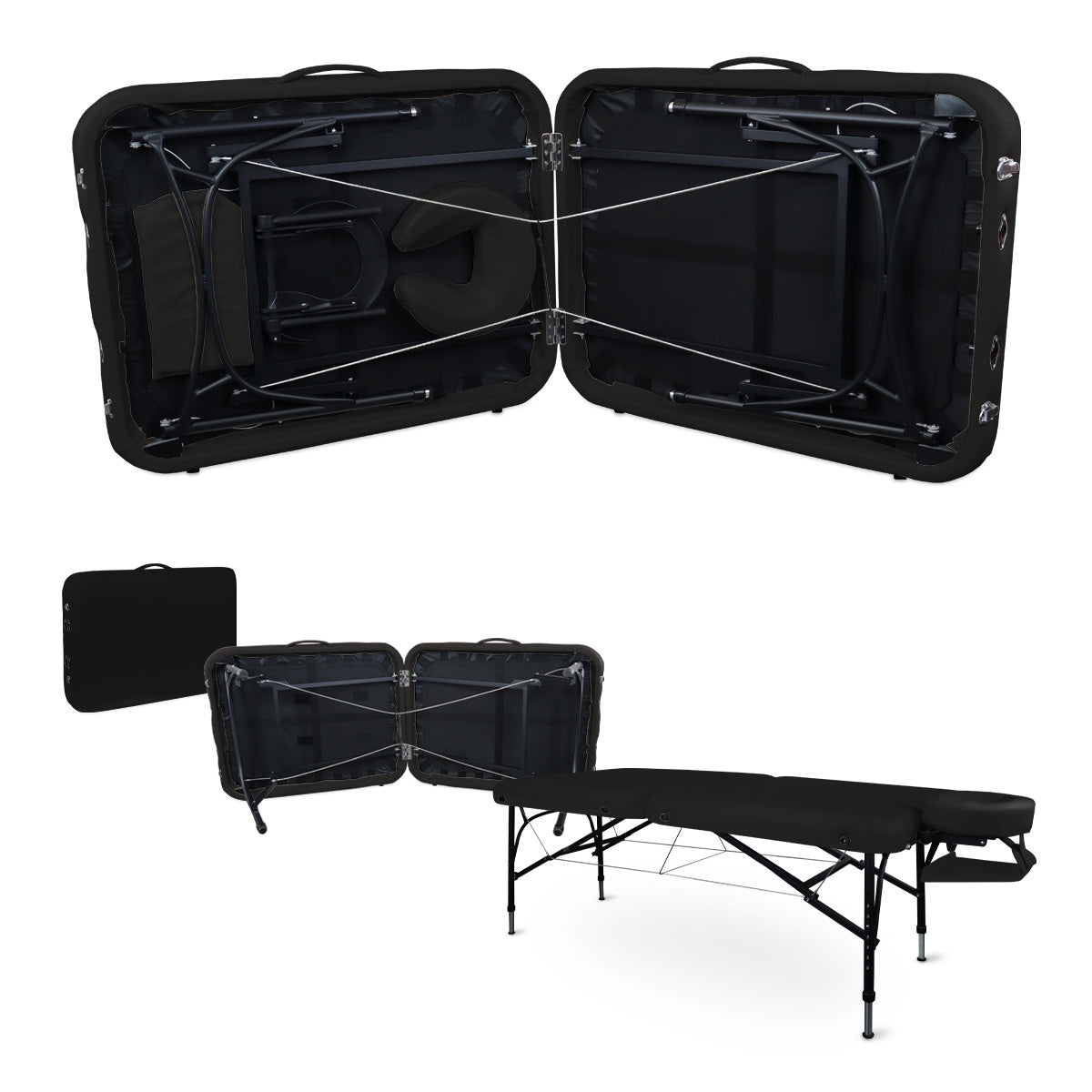 Massageliege Zen Stronglight II, Zubehör, schwarz