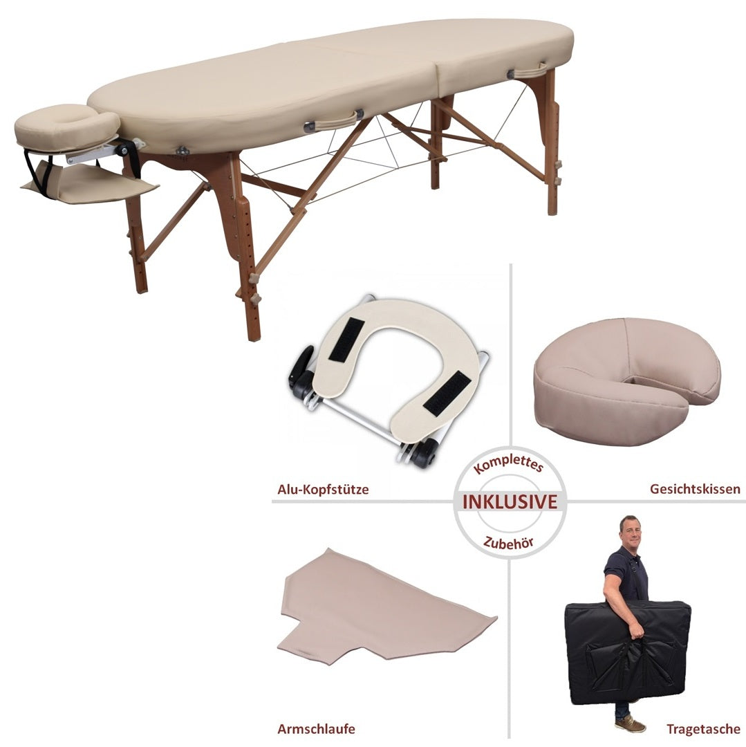 Massageliege Zen Oval FlatTop