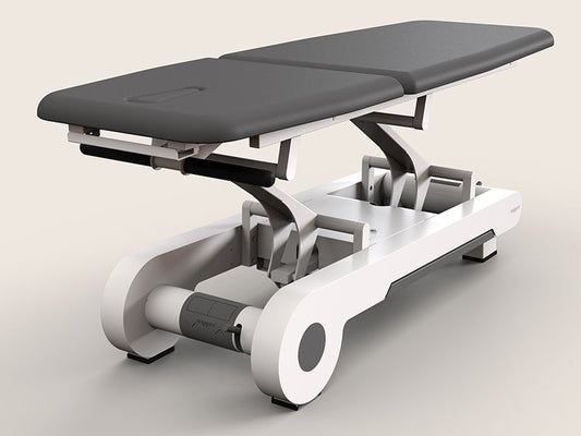 Naggura Nrun2, elektrische Therapieliege, Farbe graphit, Vollansicht