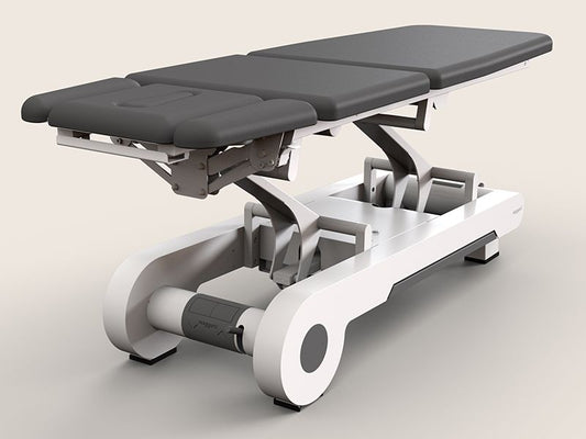 Naggura Nrun5, elektrische Therapieliege, Farbe. graphit, Vollansicht