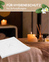 Nose slit cloths/disposable pads with X-neck for the therapy couch