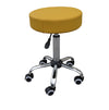 Zen rolling stool made of chrome
