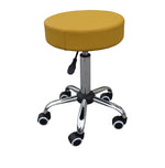 Zen rolling stool made of chrome