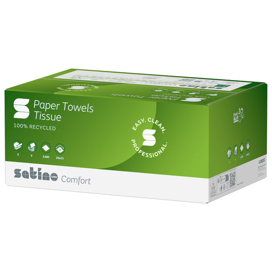 WEPA Satino Comfort paper towels V-fold 25x23 cm 3200 sheets