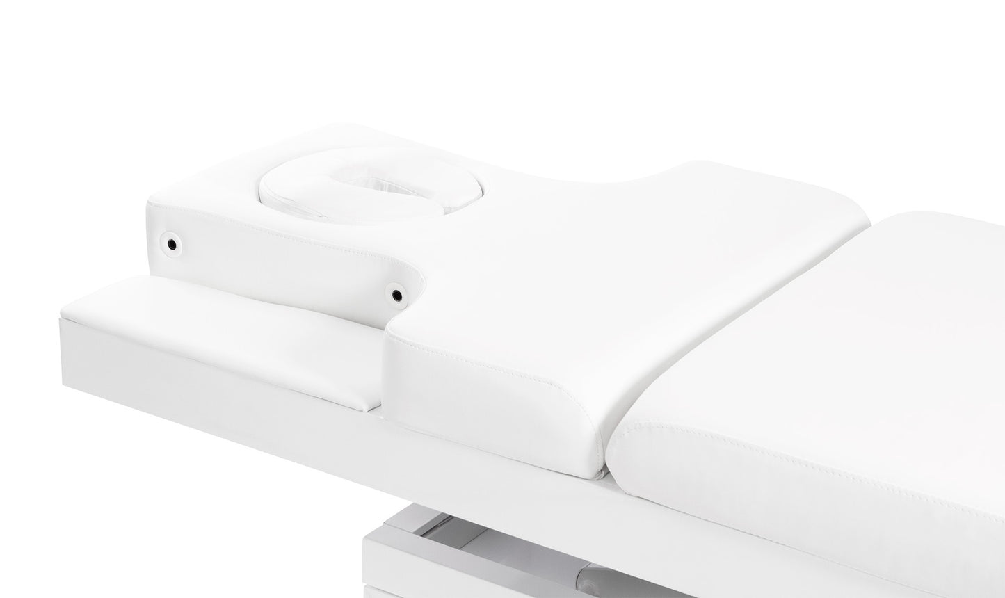 Sonia elektrische Spa Massageliege, weiß, Ansicht Kopfteil