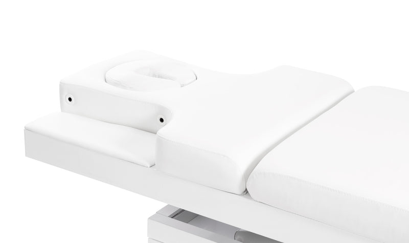 Sonia elektrische Spa Massageliege, weiß, Ansicht Kopfteil