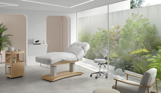 Sonia elektrische Wellnessliege Chara, weiß, Ambiente