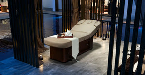 Spa-Wellnessliege Athena, Farbe weiß, Ambiente