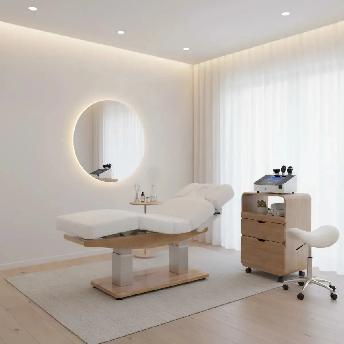 Spa Wellnessmassageliege Harmonia, Ambiente, weiß