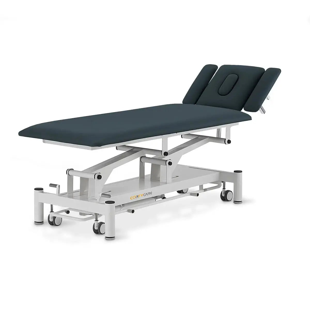 Therapielie elektrisch, Coinfycare Paris, Kopfteil positiv, Farbe: Marineblau