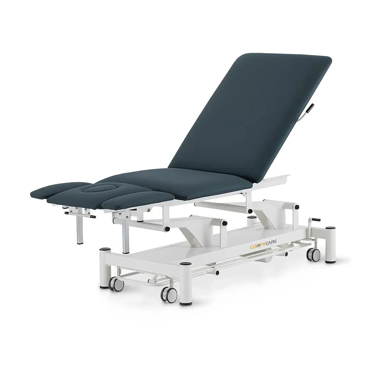Therapieliege elektrisch, Coinfycare Barcelona, Rückenlehne, Farbe: Marineblau
