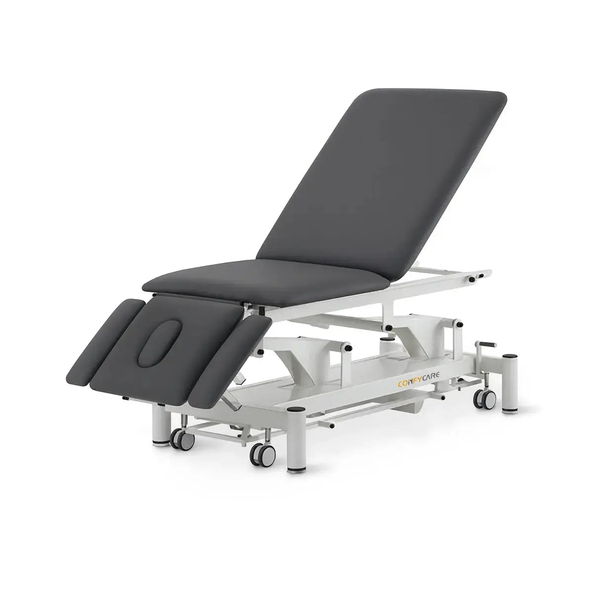Therapieliege elektrisch, Coinfycare Split, Sitzfunktion, Farbe: Dunkelgrau