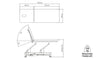 Hydraulic therapy table DUBLIN | 2 segments